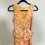 Sachin + Babi 568  Allie Floral Satin Bow Front Long Maxi Dress Size: 4 Photo 2