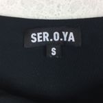 SER.O.YA Irene Black Off Shoulder Cut Out Bodycon Midi Dress Small Emo Goth Photo 5