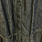 Calvin Klein Jeans  dark denim button up dress size small Photo 7