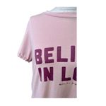 Spiritual Gangster You Are Loved Pink Distressed Short Sleeve T Shirt Medium Photo 4