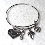 Source Unknown Nurses Prayer 4 Charms Stainless Steel 5" Charming Stylish Bracelet Photo 1