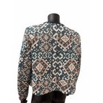H&M  Boho Jacquard Knit Open Front Blazer Geometric Print Jacket Size‎ 10 Photo 1