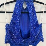 Sherri Hill Purple Beaded 2-Piece  Cocktail Dress Size 2 Photo 9