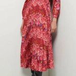 Derek Lam 10 Crosby Chrishelle Pleated Midi Dress, Red Size 0 New wTag SOLD OUT! Photo 6