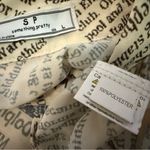 NWOT London Newspaper Print Blouse size L Size L Photo 13