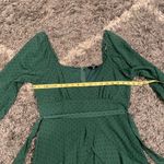 Trixxi  Womens Green Belted Dress Long Sleeve Ruffled Skirt Juniors Size 9 Photo 5