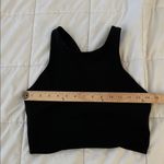 Athleta  Black Conscious Crop Sports Bra Size Medium Photo 7