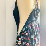 Gap  Black W/Pink Floral Criss Cross Strappy Back Maxi Sundress Size 0 Photo 7