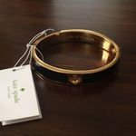 Kate Spade  Black & Gold Bangle Bracelet NWT Photo 2