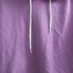 PINK Victoria's Secret outline pink on hoodie pink on right arm hoodie in lilac purple and white size large. Photo 3