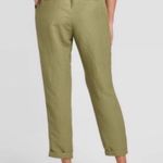 A New Day High Waist Green Linen Blend Capri Pants Photo 1