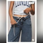 Pilcro  Pull-On High-Rise Wide-Leg
Track Jeans | Anthropologie denim drawstring Photo 1