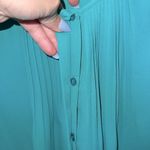 Worthington Lace Detail Pleated Button Down Tank Photo 2