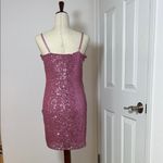 Bebe ‎ Sparkling Pink Sequin Dress Photo 2