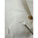 AQUA  Women's White Cotton Blend Blazer Jacket 3/4‎ Sleeve Gold Button Photo 8
