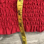 Old Navy Red Scrunched Boho Top Tank Shirt Womens Medium Photo 3