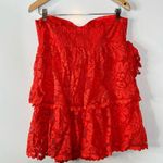 Maeve Anthropologie  NWT Strapless Lace Mini Dress Size Large Photo 4