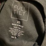 Full Tilt NWOT 100% Cotton Dark Green Raised Floral Long Sleeve Top XS Preppy Photo 4