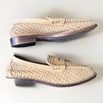 Loeffler Randall Leoffler Randall Loafers Womens 6.5B Keaton Honey Woven Leather Shoes Old Money Photo 7