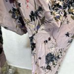 American Eagle  Lavender Floral Sleeveless Wide‎ Leg Jumpsuit Size S Photo 4