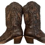 Corral Vintage Distressed Inlay Leather Pointed Toe Cowgirl Boots, Sz 8.5 Photo 11
