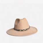 Cato Stylish Tan Fedora with Leopard Band Photo 1