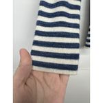 Banana Republic Women’s Size S Navy White Striped V-Neck Knit Sweater Photo 2
