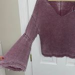 Free People waffle top - purple Photo 1