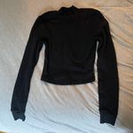 Aritzia TNA Waffle Long Sleeve Cropped Mockneck Photo 0