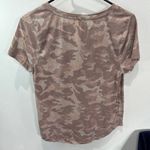 Style & Co  Womens Camouflage V Neck T‎ Shirt Top Mauve Pink Medium Photo 1