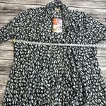 Lily White  Women's Lightweight Open Cardigan Abstract White Black XL Extra Large Photo 8