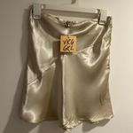 VrgGrl Champagne Satin Mini Skirt Size XS Photo 0