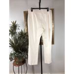 Rafaella  Women’s Pull-On Pants Size 16 Off-White Stretch Straight Leg Preppy Photo 2