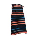 Free People Tunic Women's Size S Striped Midi Dress Casual Black Side Slits Photo 3