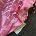 ZARA pink satin-effect mini halter dress — nwt Photo 2
