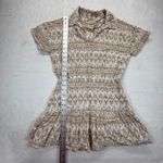 Moon River Anthropologie Mini Dress Geometric Print Short Sleeve Casual Size XS Photo 2