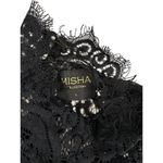 Misha Collection  - Lace Mockneck Bodysuit in Black Photo 1