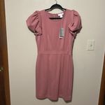 Rachel Parcell ‎ NWT Pink Compact  Bow Sleeve Dress Size Large Photo 4
