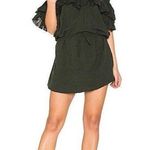 Revolve Sir The Label  Chessa Strapless Ruffle Mini Dress Green Size US 4 Photo 5
