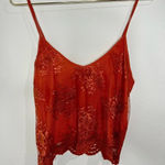 Heart & Hips 🆕 Heart Hips Rust Colored Lace Tank Photo 2