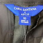 Cara Santana x Apt.9 New Black Vegan Leather High Rise Cargo Pants A149 Size 10 Photo 1