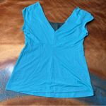 Patagonia Morning Glory Blue and gray athletic Top size large built in bra Photo 4