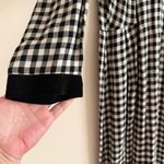 Vintage Plaza South Black & White Gingham Check Dress Size 16 Cottagecore Modest Photo 2