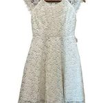 Acemi Full Lace Crochet Midi Dress Ivory Sz S Wedding Formal Party Cottage NEW Photo 0