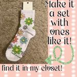 American Eagle  Outfitters Brown AE Smiley® Face '90s Crew Socks Photo 8