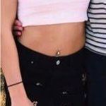 PacSun Black Floral Print Skirt Photo 0