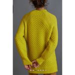 Anthropologie Sweater Size XS Bia Mock Neck Tunic Balloon Sleeve Lime Photo 2