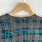 J.O.A. Roseanna Grey Plaid Flounce Sleeve Mini Dress Women Small Fitted Academia Photo 6