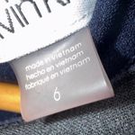 Calvin Klein  Navy Blue Cap Sleeve Wide Leg Jumpsuit Women's Size 6 Corporate Photo 2