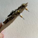 NWT Crystal Drop Statement Earrings Silver Photo 1